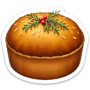 vegan christmas roast sticker