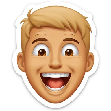 Laughing hysterically  sticker
