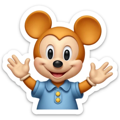 ginger Mickey Mouse sticker