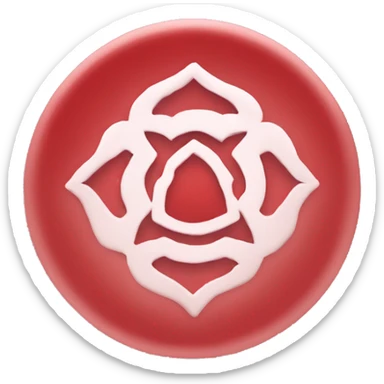 Root chakra symbol red sticker