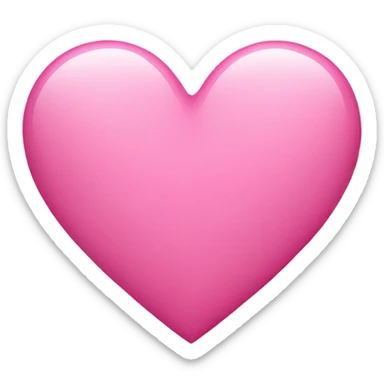 pink heart sticker