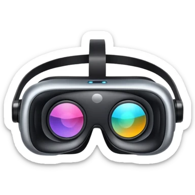 futuistic vr glasses sticker