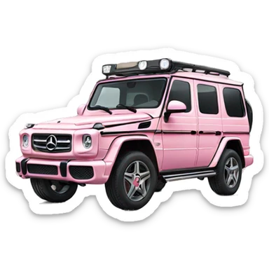 Light pink g wagon  sticker