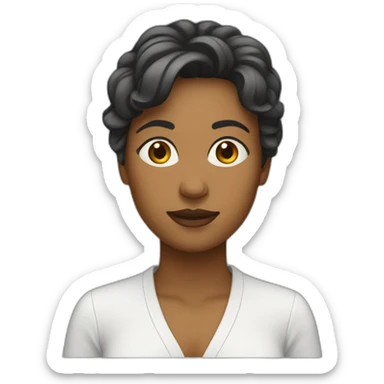 Femme qui sait pas nager sticker