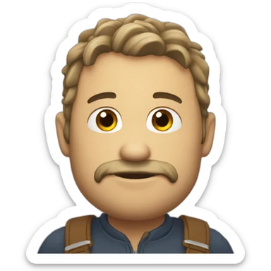 Truite sur un sanglier sticker