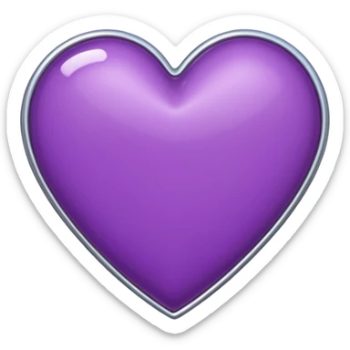 Coeur violet Normal iPhone sticker