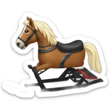 Rocking Horse Snowmobile sticker