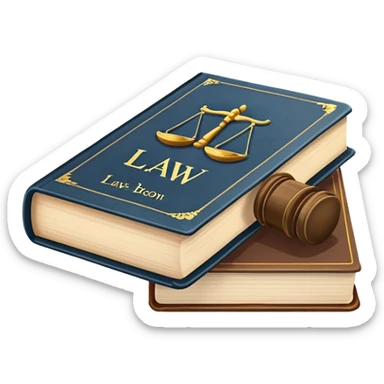 Law textbook sticker