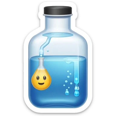 chemical in a plastic container sticker