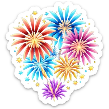 fireworks sticker