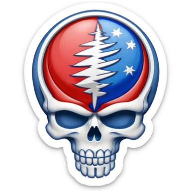 grateful dead steal your face logo sticker