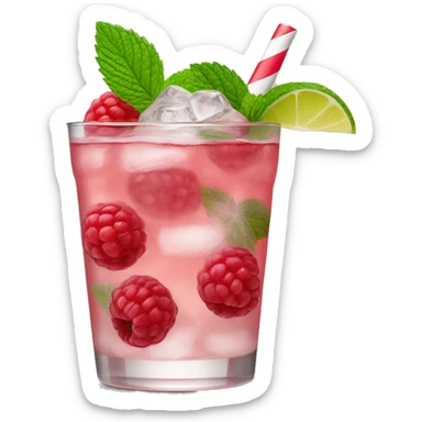 raspberry mojito sticker