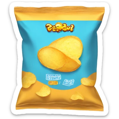 potato chips bag sticker