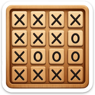 tic tac toe square sticker