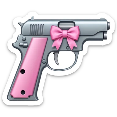 Pistol and ribbon mixer sticker