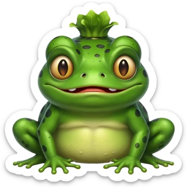 frog with troll face sticker