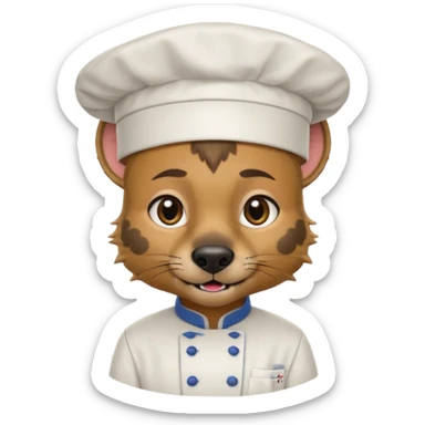 chef hyena sticker