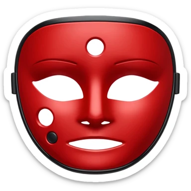 A Currentbody led red therapy mask sticker