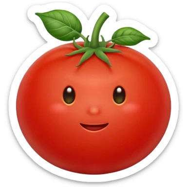 Pregnant tomato sticker