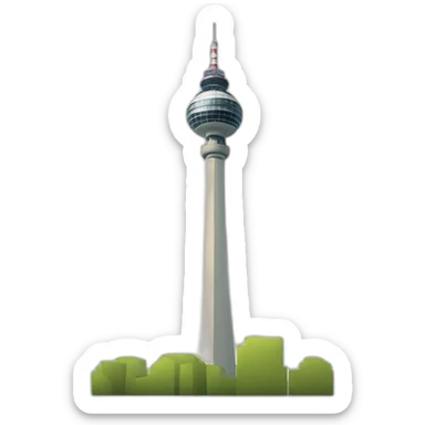 berlin tv tower sticker