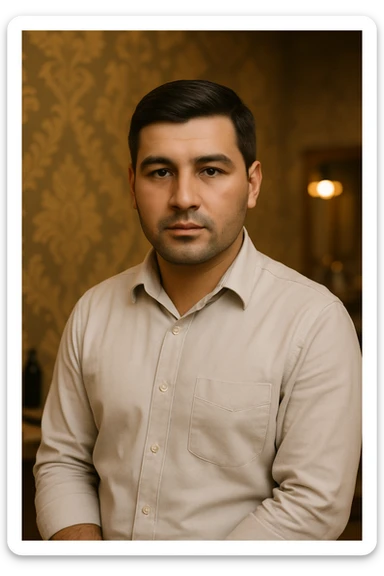 Now all that's left is the barber, take out the rest. sticker