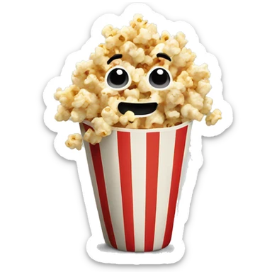 a solo pop corn sticker