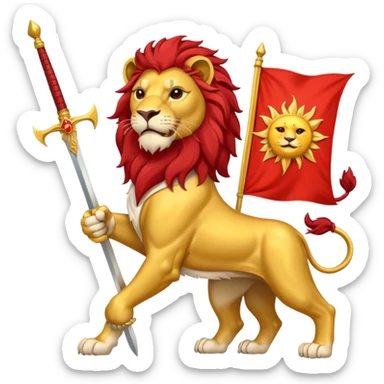 پرچم شیر و خورشید ایران sticker