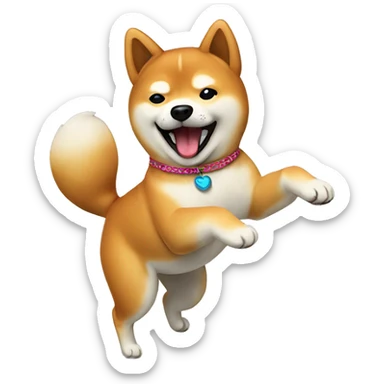 Dancing Shiba Inu sticker