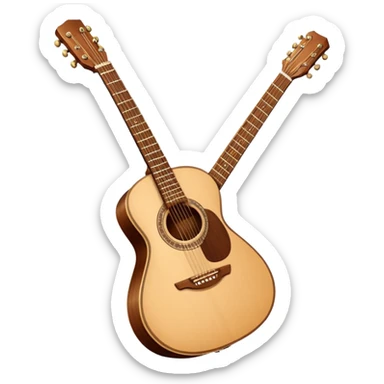 Acoustic guitar sticker