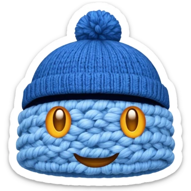 blue hat sticker