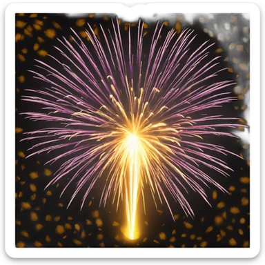 Firework yelow sticker