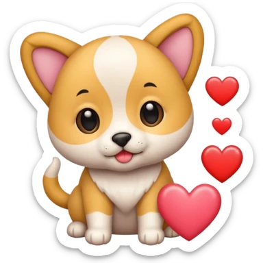 Pet Valentine sticker