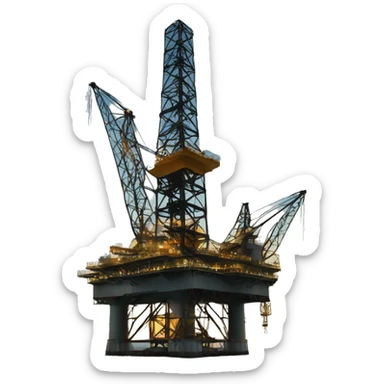 oil rig sticker