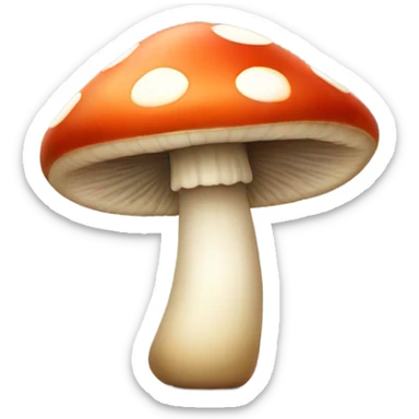 happy mushroom sticker