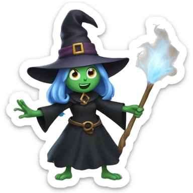 Scratlet witch cast spell sticker