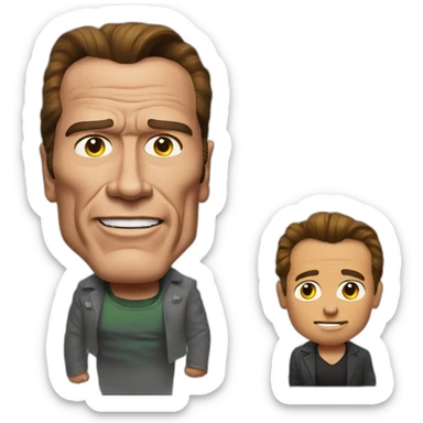 arnold schwarzenegger with kuato sticker