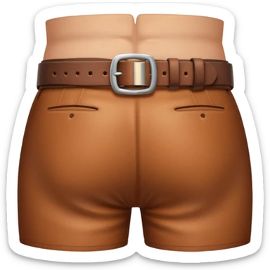 belt getting smacked on butt sticker