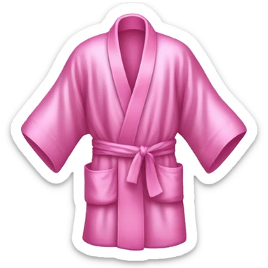 Pink silk robe sticker
