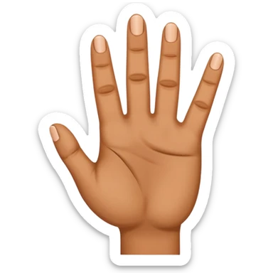 4 fingers thumb inwards sticker