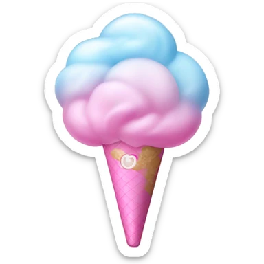 Perfume cotton candy scented sticker