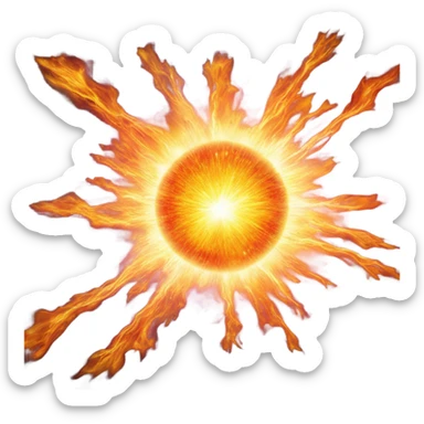 Supernova Sunburst Solarflre sticker
