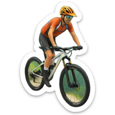 Vtt de descents sticker