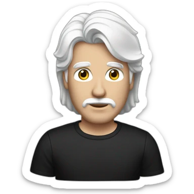 Michael McDonald blue eyes black shirt sticker