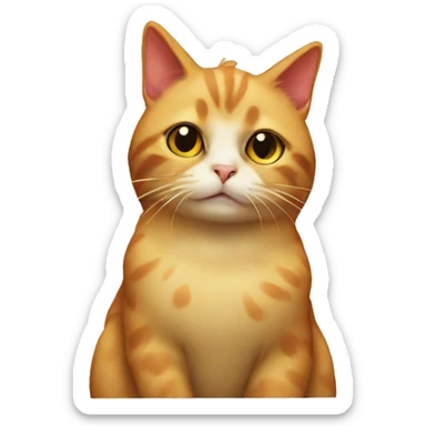 Chicken cat sticker