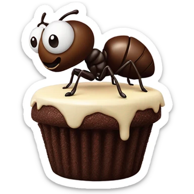 ant eating brasilian brigadeiro sticker