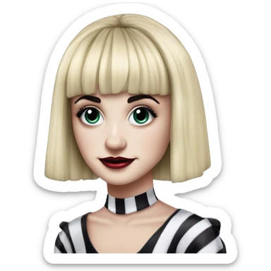 Sophia Anne Caruso is an American actress and singer best known for originating the role of Lydia Deetz in the Broadway musical Beetlejuice,  sticker