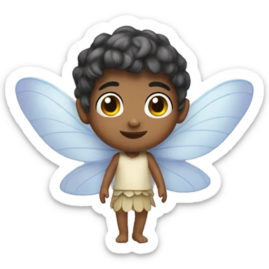 fairy kid animated wings sticker