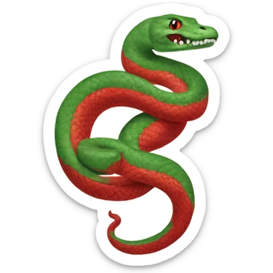 Año nuevo chino, serpiente roja  sticker