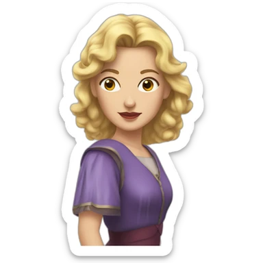 sybil-danning-as-walkyria sticker