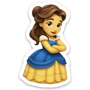 beauty and the beast belle sticker